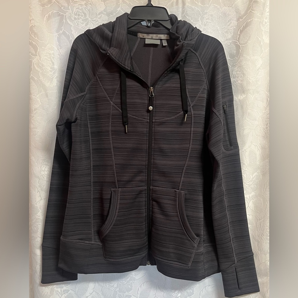 Athleta Heathered Gray full zip Hoodie